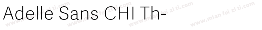 Adelle Sans CHI Th字体转换